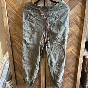 Anthro  Olive Jogger Pants
